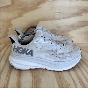 Hoka One One - Clifton 9 -Running Shoes -White/Blue -Men's - 9.5D - 1127895 NCSW